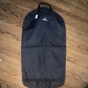 Vintage London Fog Black Garment Bag with Zipper and Handle